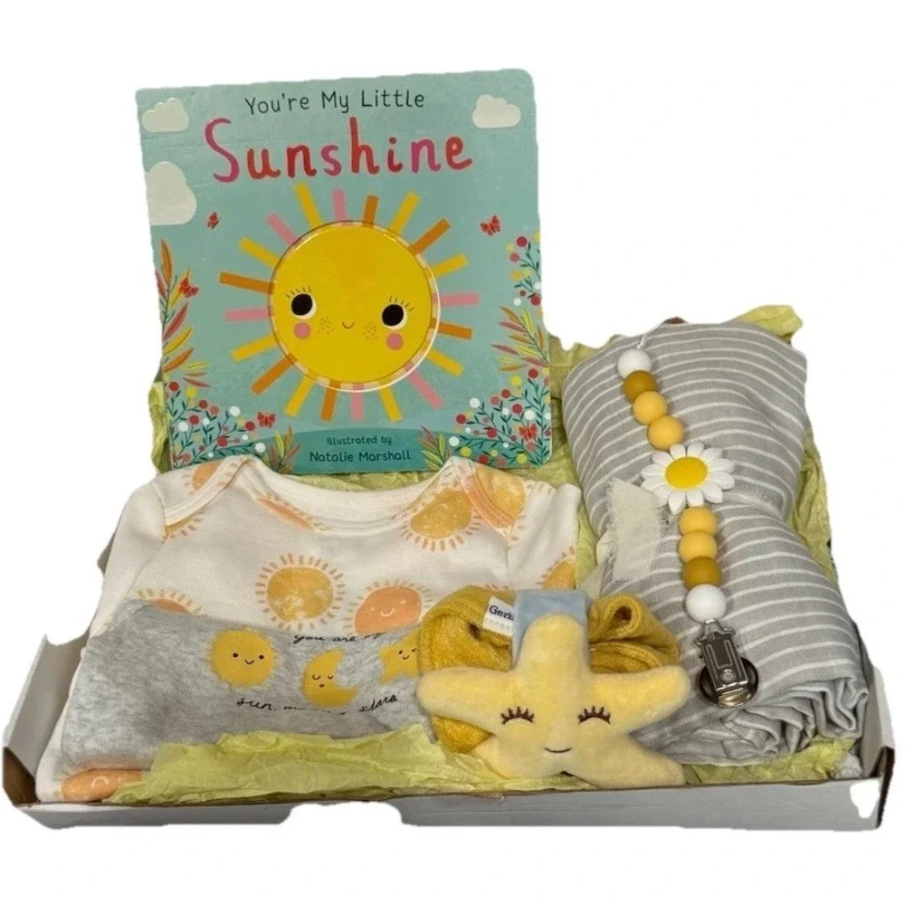 Unisex Baby Shower Gift Box, You Are My Sunshine Newborn Present, Gender‎ Reveal